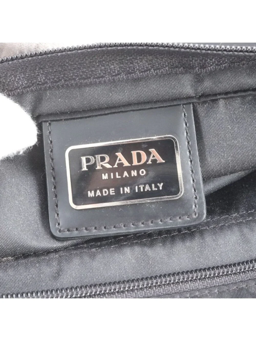 Prada White Tag Tessuto Nylon Triangle Logo Tote Bag Shoulder Document